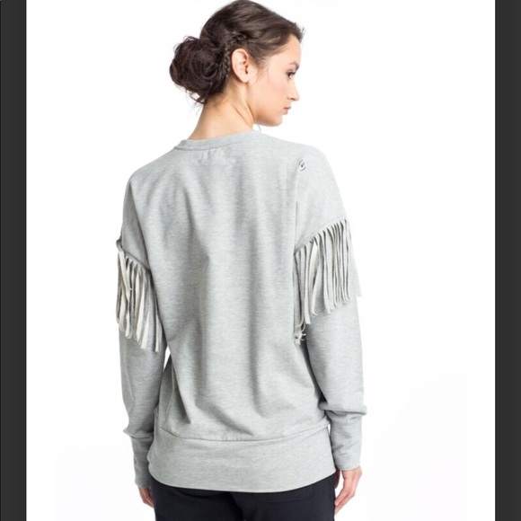 Spenglish Sweatshirt with Fringe Detail - Picture 2 of 2